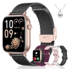 Iaret Smartwatch Inteligentny Zegarek 1.7" I18 Złoty Wymienne  Paski
