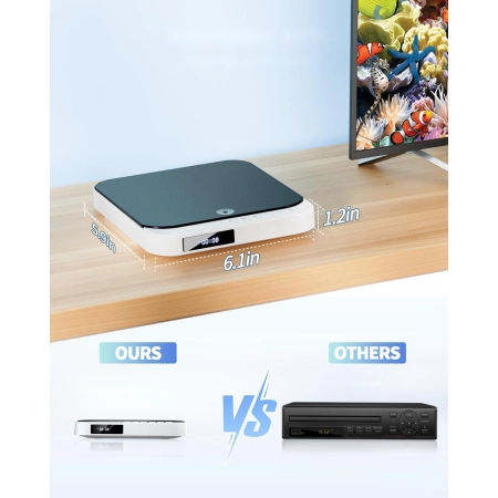 Odtwarzacz DVD Desobry Mini kompaktowy HDMI