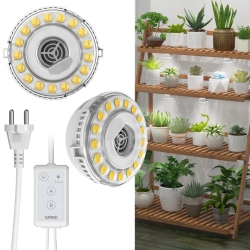 SANSI Lampy do roślin LED 2x10W 2 szt. z timerem i regulacją jasności