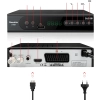 Dekoder Satelitarny HD Tuner DVB-S2 PVR Nagrywanie HDMI USB LAN Romicta