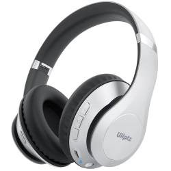 Uliptz Słuchawki Nauszne Składane3 Srebrne 6 Trybów Dźwięk HiFi Stereo