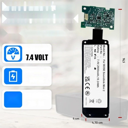 Bateria Bose SoundLink Mini 2 Zamiennik 088772 Płytka Bez Spawania