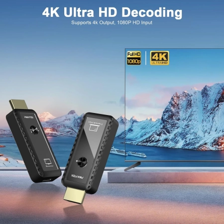 Nadajnik odbiornik HDMI PWAYTEK Bezprzewodowy Zasięg do 30m