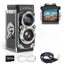 Aparat Cyfrowy Mini Retro 12MP 1080P Autofocus Karta SD 16GB CHUZHAO
