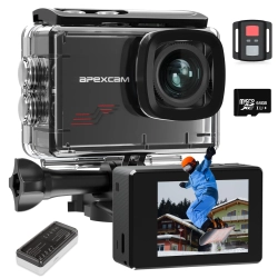 Kamera Sportowa Apexcam M80 4K60FPS, 64 MP, Wi-Fi, 40 m Wodoszczelna