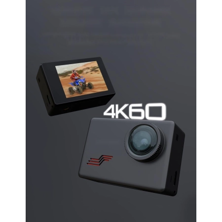 Kamera Sportowa Apexcam M80 4K60FPS, 64 MP, Wi-Fi, 40 m Wodoszczelna