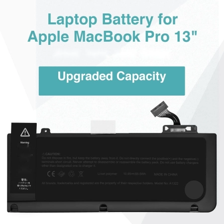Bateria A1322 do Apple Macbook A1278 65Wh 11.1V 6000mAh