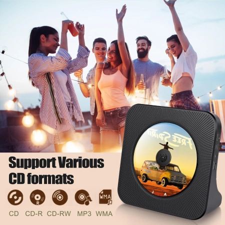 Gueray KC-806 Przenośny Odtwarzacz CD Bluetooth Radio FM z Głośnikiem