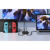 Ugreen 65877 przełącznik HDMI 2.1 2x1 8K 60Hz 4K 120Hz USB-C LED Switch