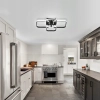 LAMPA SUFITOWA OKRĄGŁA LED 3 RING WISZĄCA ŻYRANDOL NOWOCZESNY CZARNY SALON
