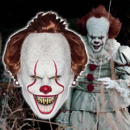 Kostium Yearsahrk Pennywise Horror Clown dla dorosłych rekwizyt