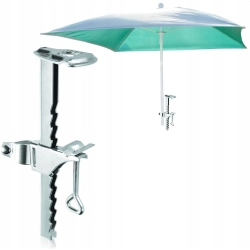 UCHWYT NA PARASOL BALKONOWY PODSTAWA STOJAK NA BALKON METALOWY SOLIDNY