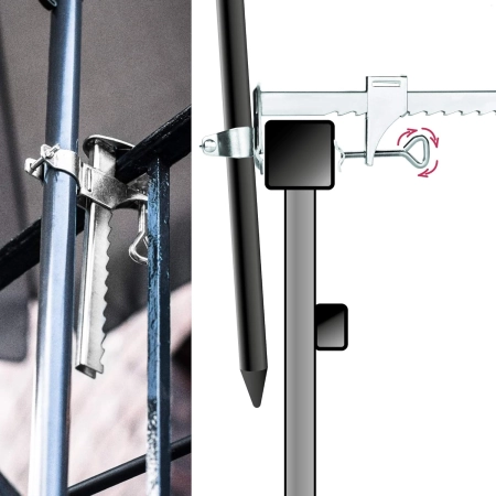 UCHWYT NA PARASOL BALKONOWY PODSTAWA STOJAK NA BALKON METALOWY SOLIDNY