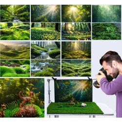 Tło Fotograficzne ZUOMIDIE A-6 6 sztuk 57x88 cm 2w1 w klimacie leśnym