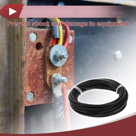 Przewód uziemiający HEROFFIX 4xTC 16AWG czarny miękki 10m izolowany