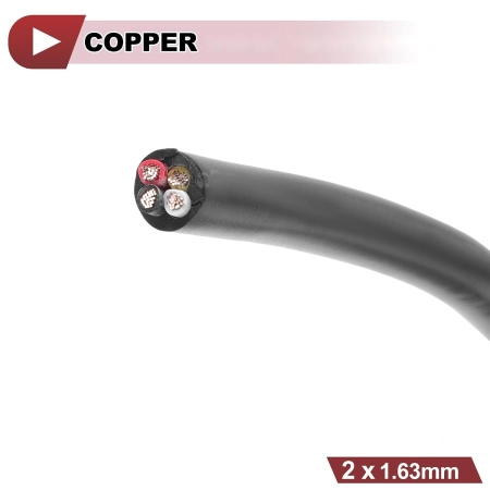 Przewód uziemiający HEROFFIX 4xTC 16AWG czarny miękki 10m izolowany