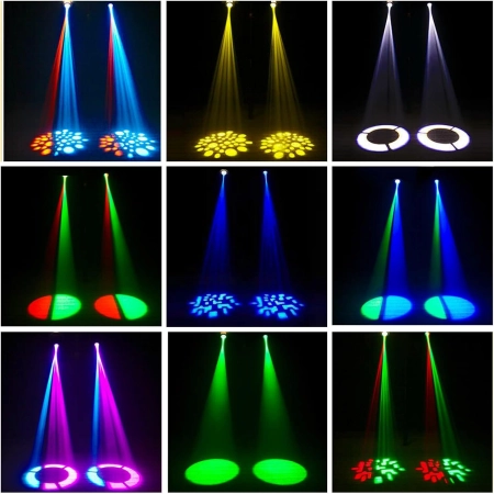 Ruchoma głowica LED U`King  ZQ02100 50 W z pilotem 8 wzorów DMX 11 kanałów