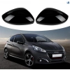 Nakładki Peugeot 208 czarne na lusterka 2012-2019 osłony boczne 2szt