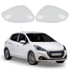 Nakładki Peugeot 208 Białe 2012-2019 Osłony na lusterka boczne 2szt