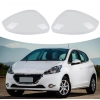 Nakładki Peugeot 208 Białe 2012-2019 Osłony na lusterka boczne 2szt