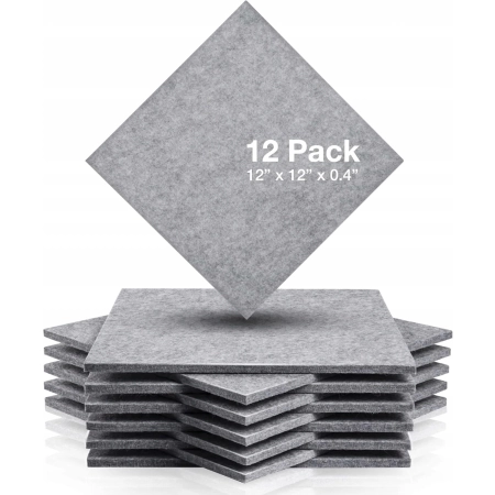 Zestaw 12-pak akustyczny panel absorpcyjny, 30 x 30 x 0,9 cm