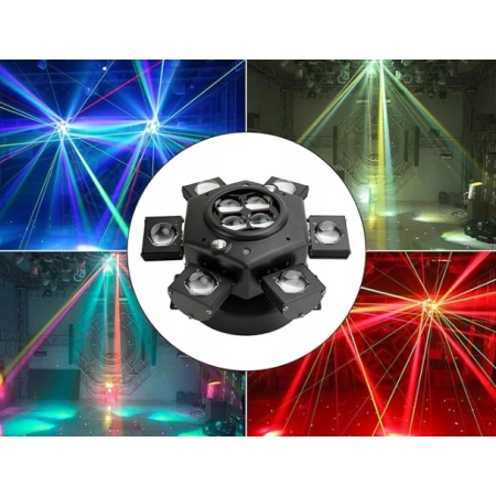 ZQ02368 REFLEKTOR SCENICZNY LED RGBW RUCHOMA GŁOWA 150 W