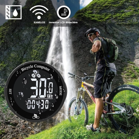 Komputer rowerowy 168 Bezprzewodowy LCD Display z podświetleniem Auto