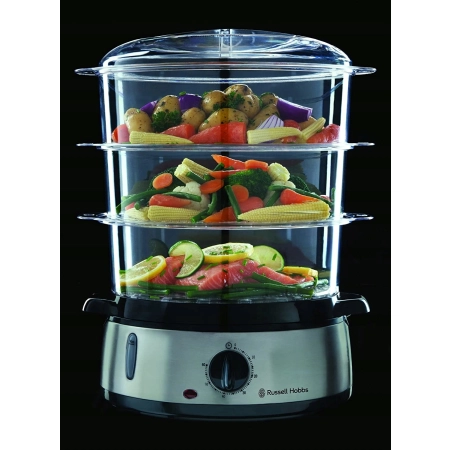 Parowar Russell Hobbs 19270-56 9 l srebrny/szary 800 W,  timer 0-60 min