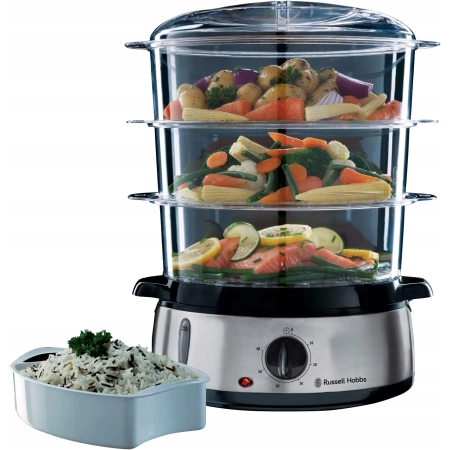 Parowar Russell Hobbs 19270-56 9 l srebrny/szary 800 W,  timer 0-60 min