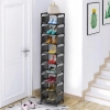 Szafka na buty esonstyle 33 x 168 x 28 cm czarny