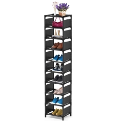 Szafka na buty esonstyle 33 x 168 x 28 cm czarny