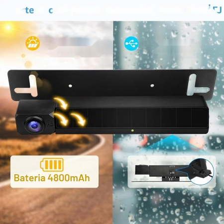 Kamera Cofania URVOLAX Słoneczna 1080P Wodoodporna IP69K Z Akumulatorem