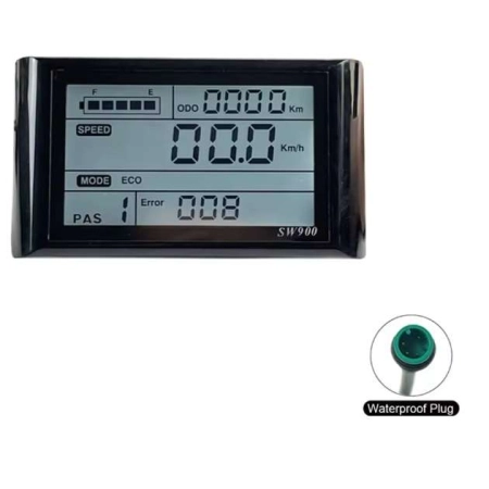 SW900 skuter elektryczny wyświetlacz LCD miernik Panel sterowania 5pin 24/3
