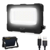 Naświetlacz budowlany CLV LED akumulatorowy solarny 12000 mAh czarny