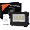 Naświetlacz budowlany CLV LED akumulatorowy solarny 12000 mAh czarny