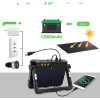 Naświetlacz budowlany CLV LED akumulatorowy solarny 12000 mAh czarny
