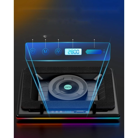 Podkładka chłodząca llano V12 RGB laptop 15-19″ z turbo wentylatorem USB