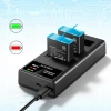 ENEGON Hero 12, 11, 10, 9, akumulator (1800 mAh, 2 sztuki) ładowarka