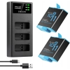 ENEGON Hero 12, 11, 10, 9, akumulator (1800 mAh, 2 sztuki) ładowarka