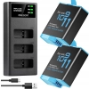 ENEGON Hero 12, 11, 10, 9, akumulator (1800 mAh, 2 sztuki) ładowarka