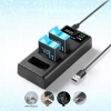 ENEGON Hero 12, 11, 10, 9, akumulator (1800 mAh, 2 sztuki) ładowarka