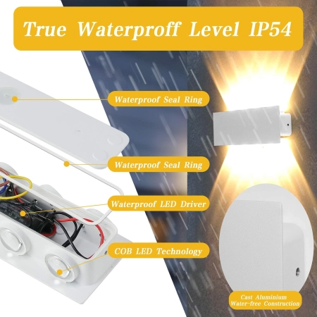 Lampa LED BELLALICHT Aluminium IP54 Wodoszczelna 10W Ciepła Biel