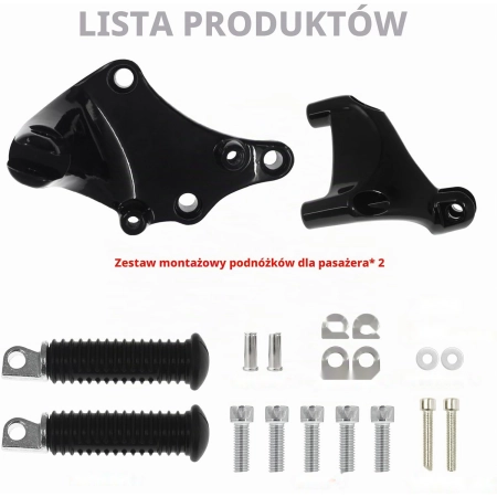 Tylne podnóżki HDBUBALUS Harley Sportster Iron XL 883 1200 2014-2021