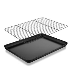 Blacha Homikit Prostokątna Stal Węglowa Duża 40x30x2,5cm z Kratką