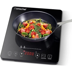 AMZCHEF Płyta indukcyjna, 2000W Single Induction Hob kuchenka przenośna