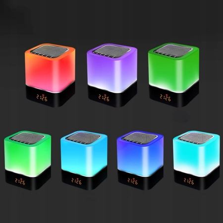 Lampka Nocna Głośnik Bluetooth, Budzik bluetooth