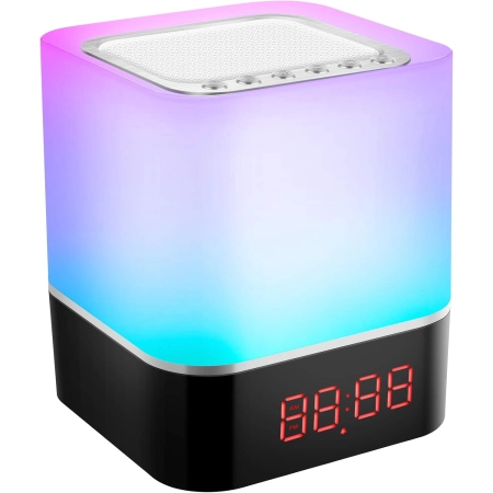 Lampka Nocna Głośnik Bluetooth, Budzik bluetooth