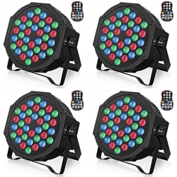 Reflektor LED U`King ZQ01641 z pilotem, RGB, akumulator 6000 mAh, 4 szt.