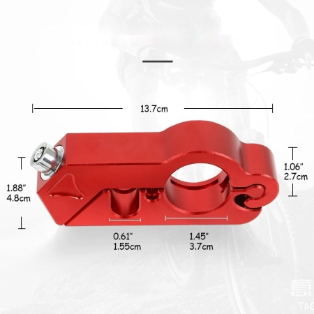 GARRIS Zamek kierownicy CNC aluminium 2 klucze uniwersalny motocykle
