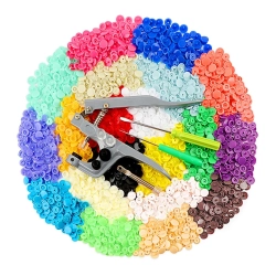 SZCZYPCE ZATRZASKOWE ilauke T5 plastikowe 400 sztuk odzież pieluchy
